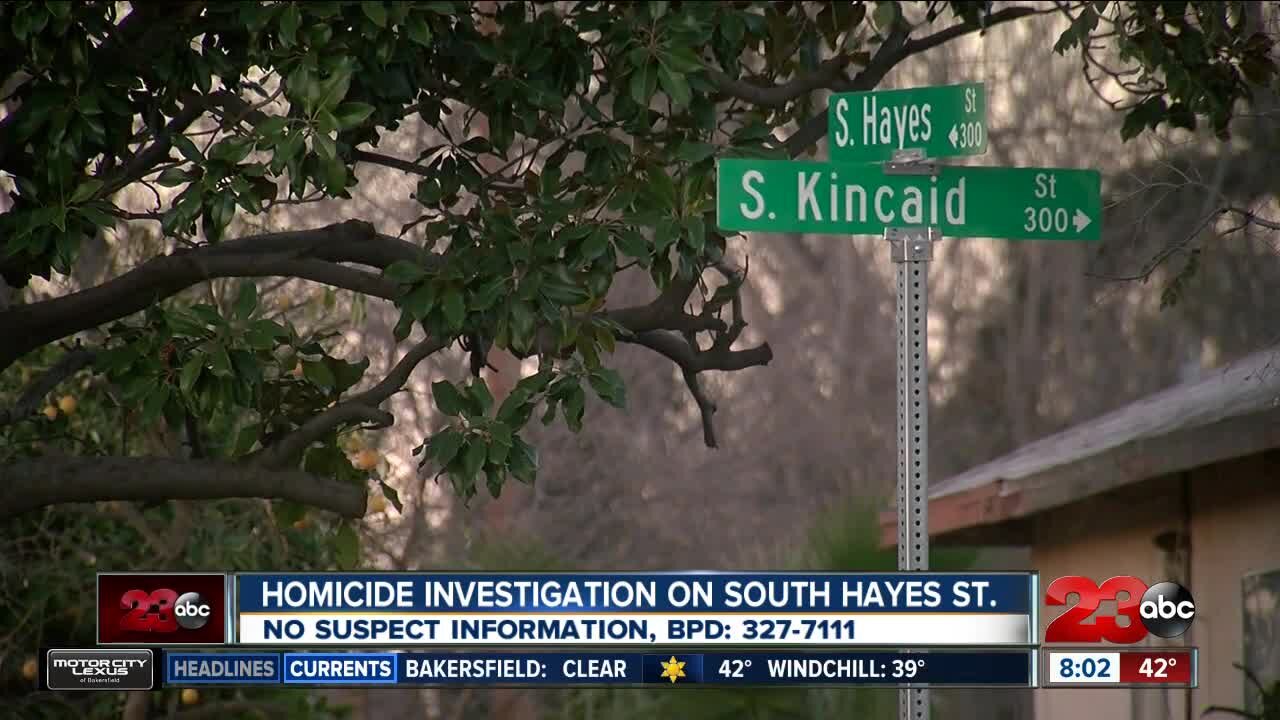 Homicide investigation on South Hayes St.