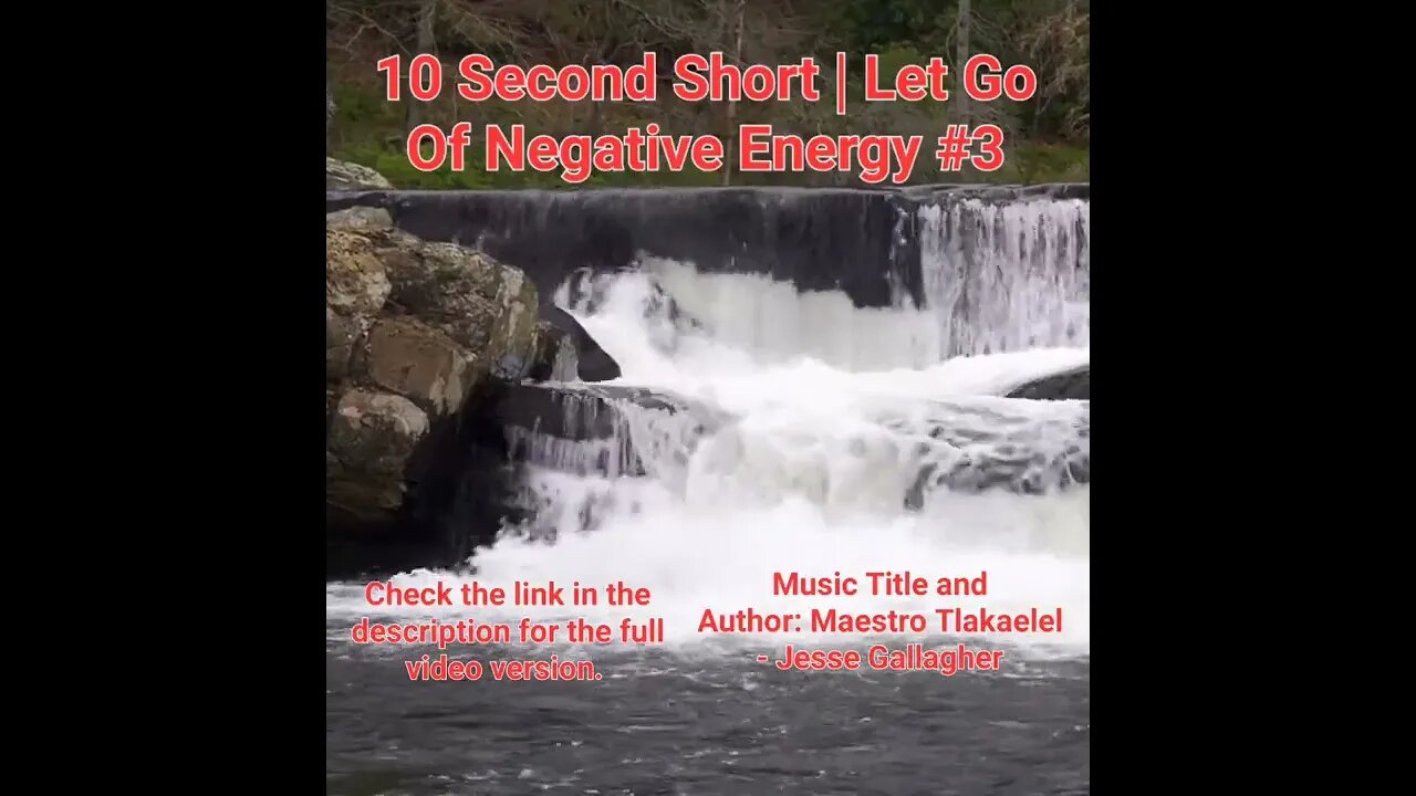 10 Second Short Of Let Go Of Negative Energy | #meditation #shorts #shortsvideo #waterfall #3