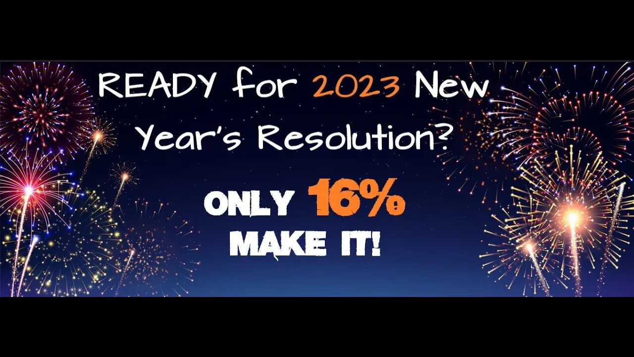 New Year's Resolution Success Rate 16% | Why? D.I.Y in 4D