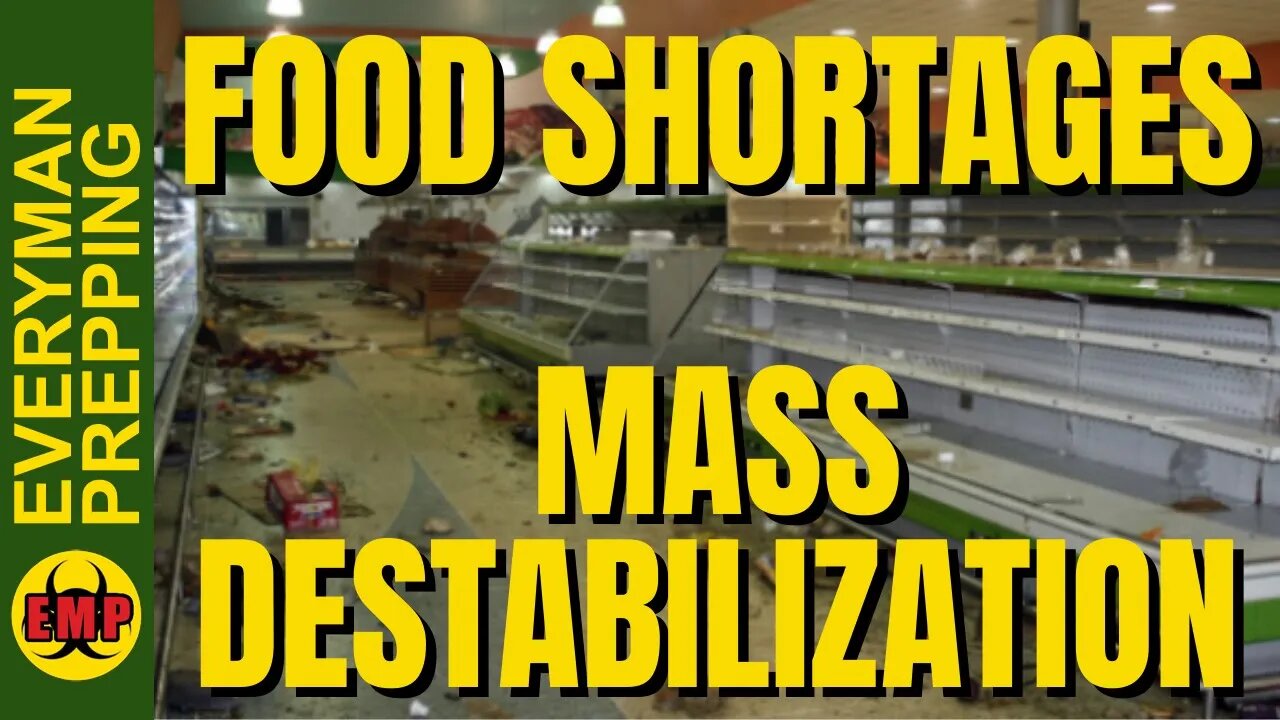 Food Shortages Causing Global Depression & Mass Destabilization - Prepping
