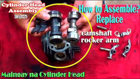 How to Replace Rocker Arm and Camshaft Installation Skygo 100cc | Cylinder Head Assembly Part1