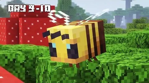 I Survived 100 DAYS as a BEE in HARDCORE Minecraft!