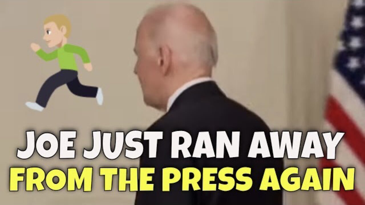 Biden just Spoke and then RAN from the Press AGAIN!