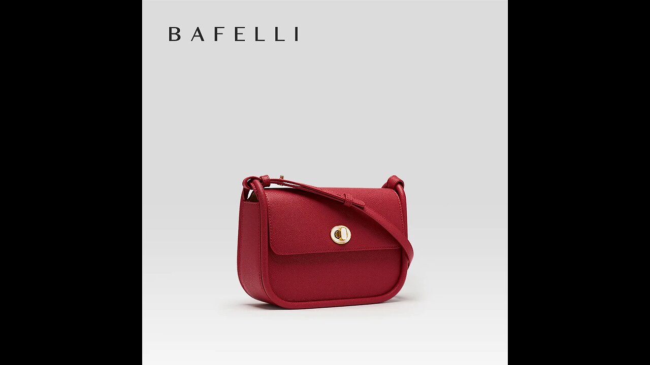 BAFELLI WOMEN'S NEW TREND LEATHER SADDLE BAGS