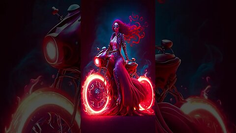 #biker #girl #motorcycle #bike #fantasy #fashion #pink #fire #samsungmobile #shorts