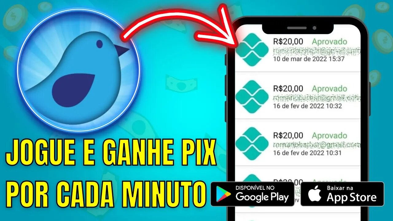 [1 PIX POR MINUTO] Novo APP de JOGO que GANHA DINHEIRO DE VERDADE PAGANDO NA HORA via PIX