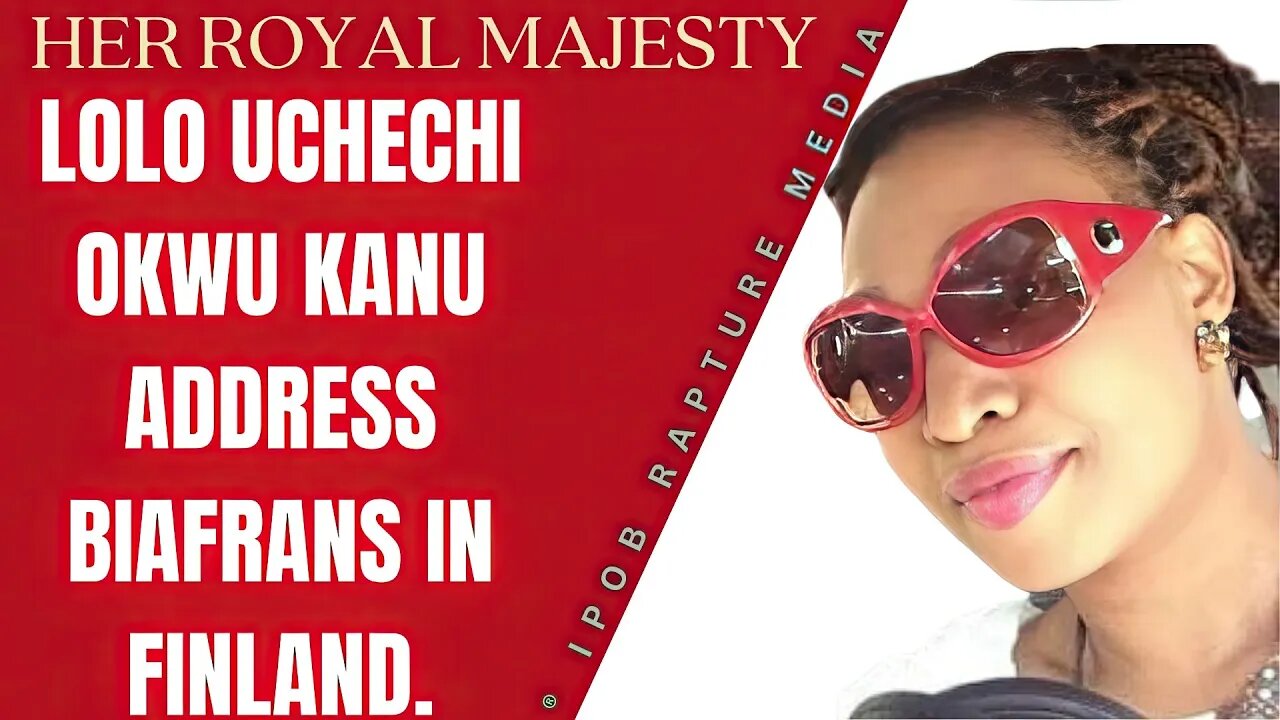 Her Majesty: Lolo Uchechi Okwu Kanu's Special Address On Ipob Finland Rally Ground | July 7, 2023
