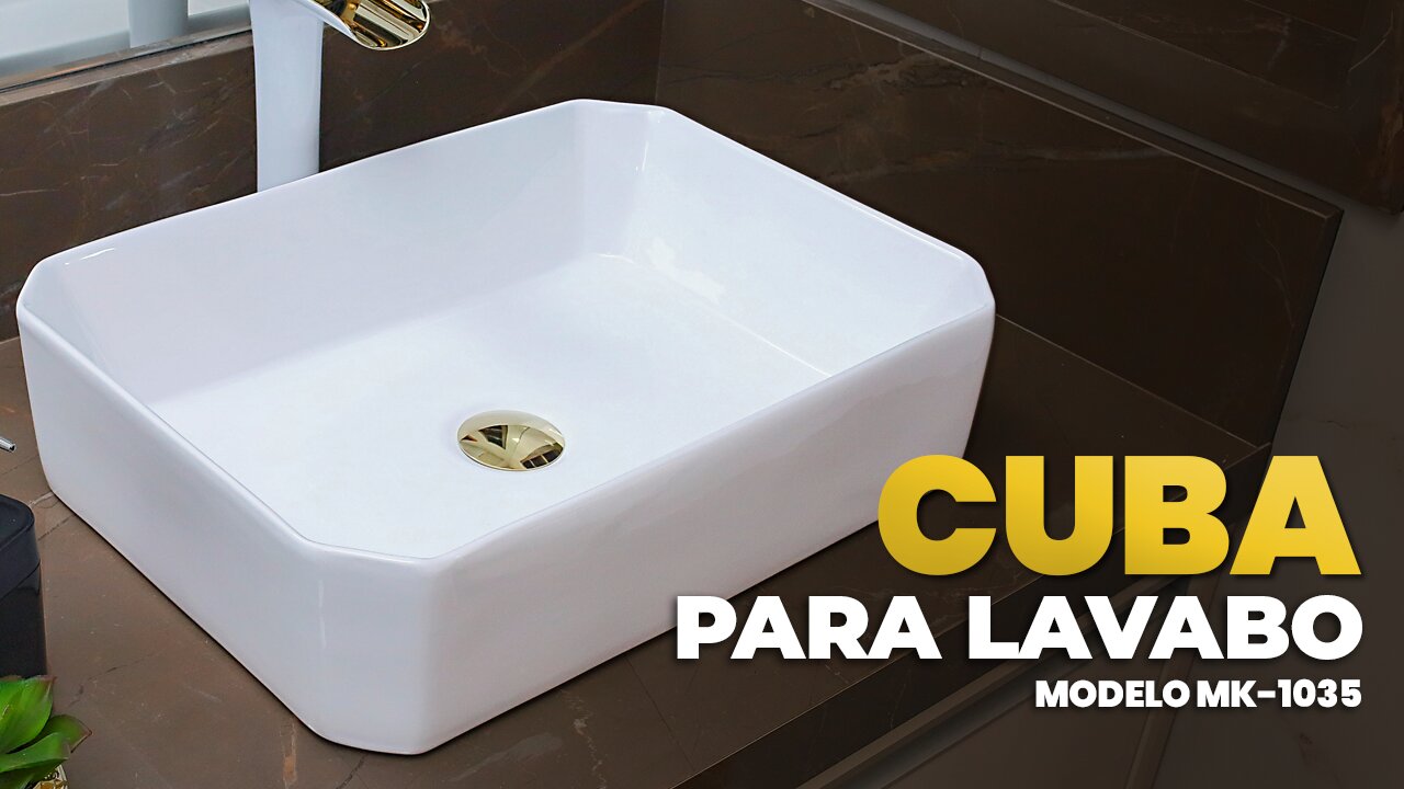 Cuba para Banheiro e Lavabo em Cerâmica - Mod.1035 Lenharo Mega Store