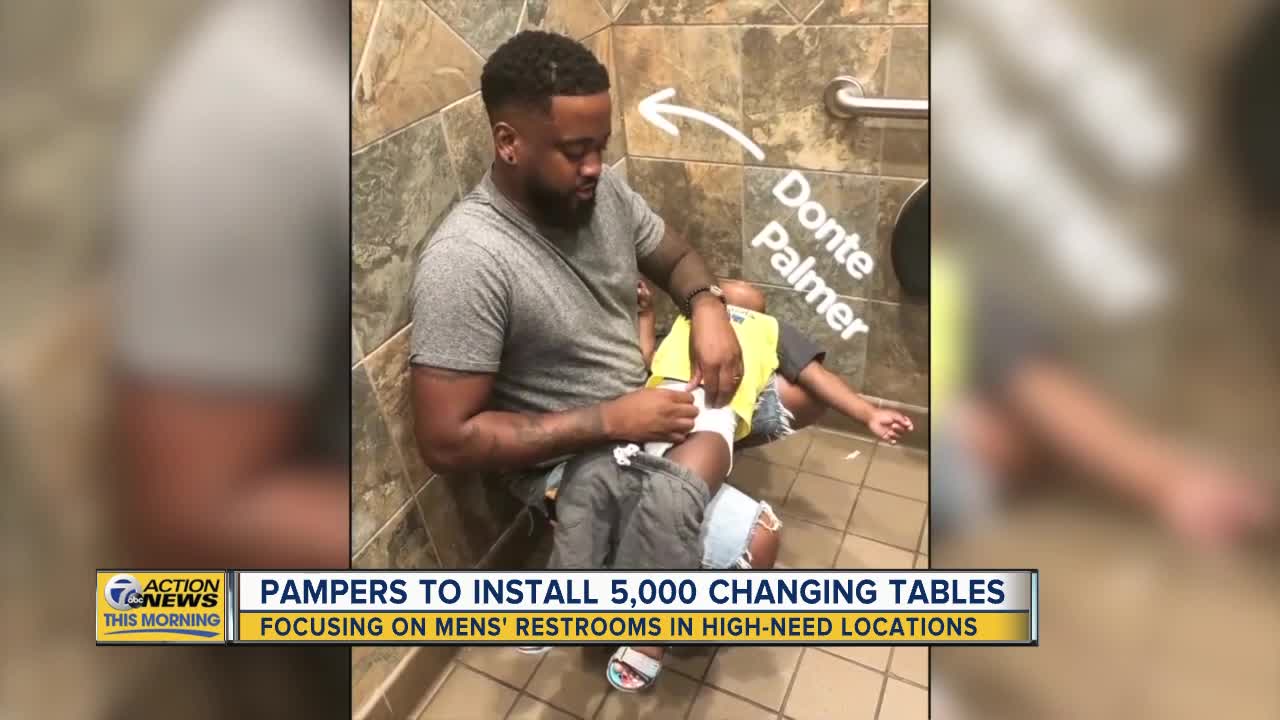 Pampers to install 5,000 changing tables in mens' restrooms