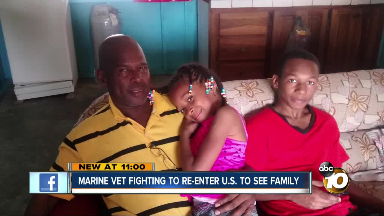 Marine veteran fighting to re-enter U.S. to see family