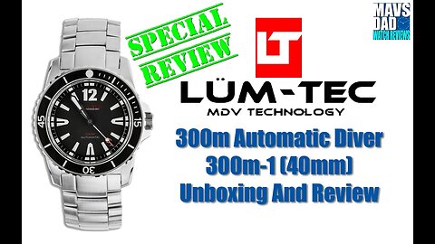 Great Value! | Lum-Tec 300m Automatic Diver Microbrand Unbox & Review