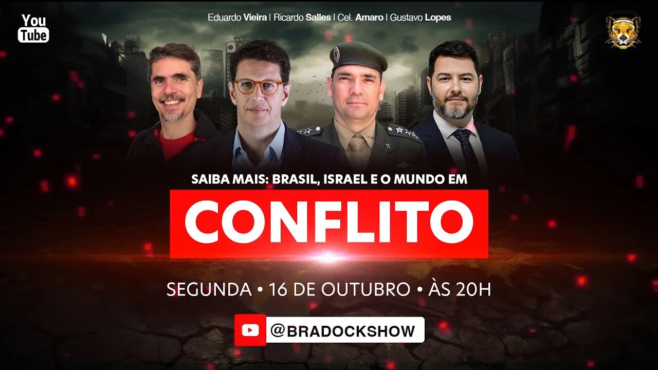 Bradock Show - 16/10/23 - Ricardo Salles, Eduardo Vieira, Coronel Amaro e Gustavo Lopes