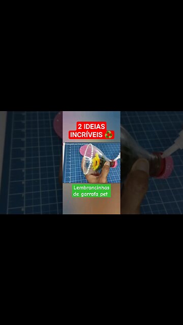 2 IDEIAS incríveis Lembrancinhas de GARRAFA PET ♻️ Me segue para mais dicas. ❤️🌷 #shorts