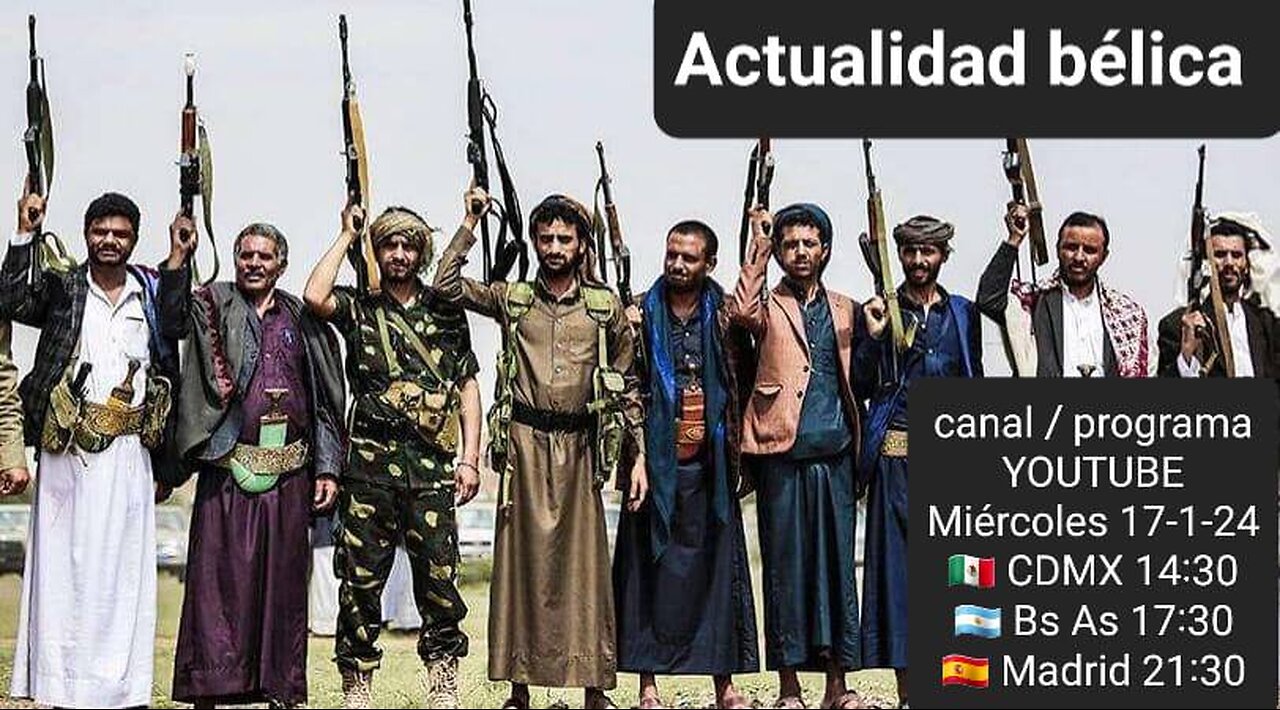 Actualidad bélica 17-1-24 / EEUU ataca Yemen / Irán ataca al Mossad y a islamistas / Caos en Ecuador