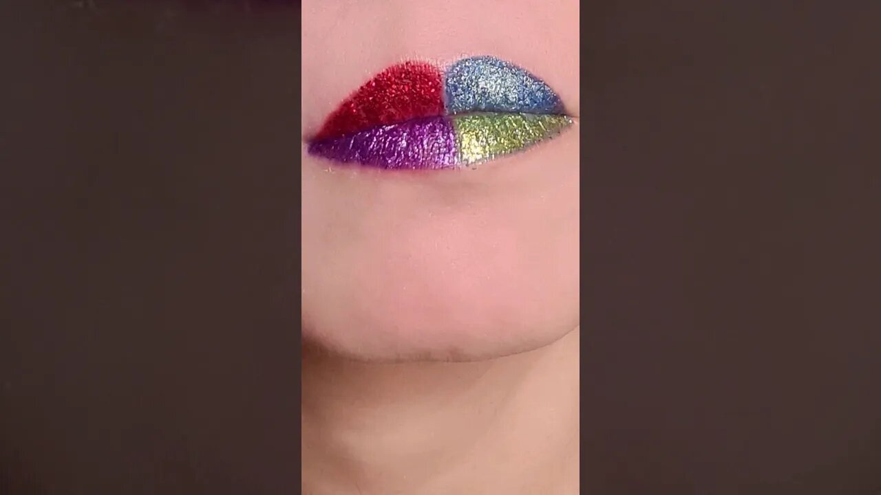 Glitter Bling Lip Art Compilation Tutorial #short #shorts #viral #shortvideo #lipswatches #grwm