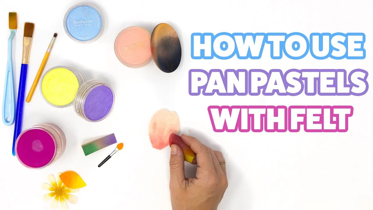 Elevate Your Felt Flowers | How to Use PanPastel with Felt Flowers and Felt Crafts