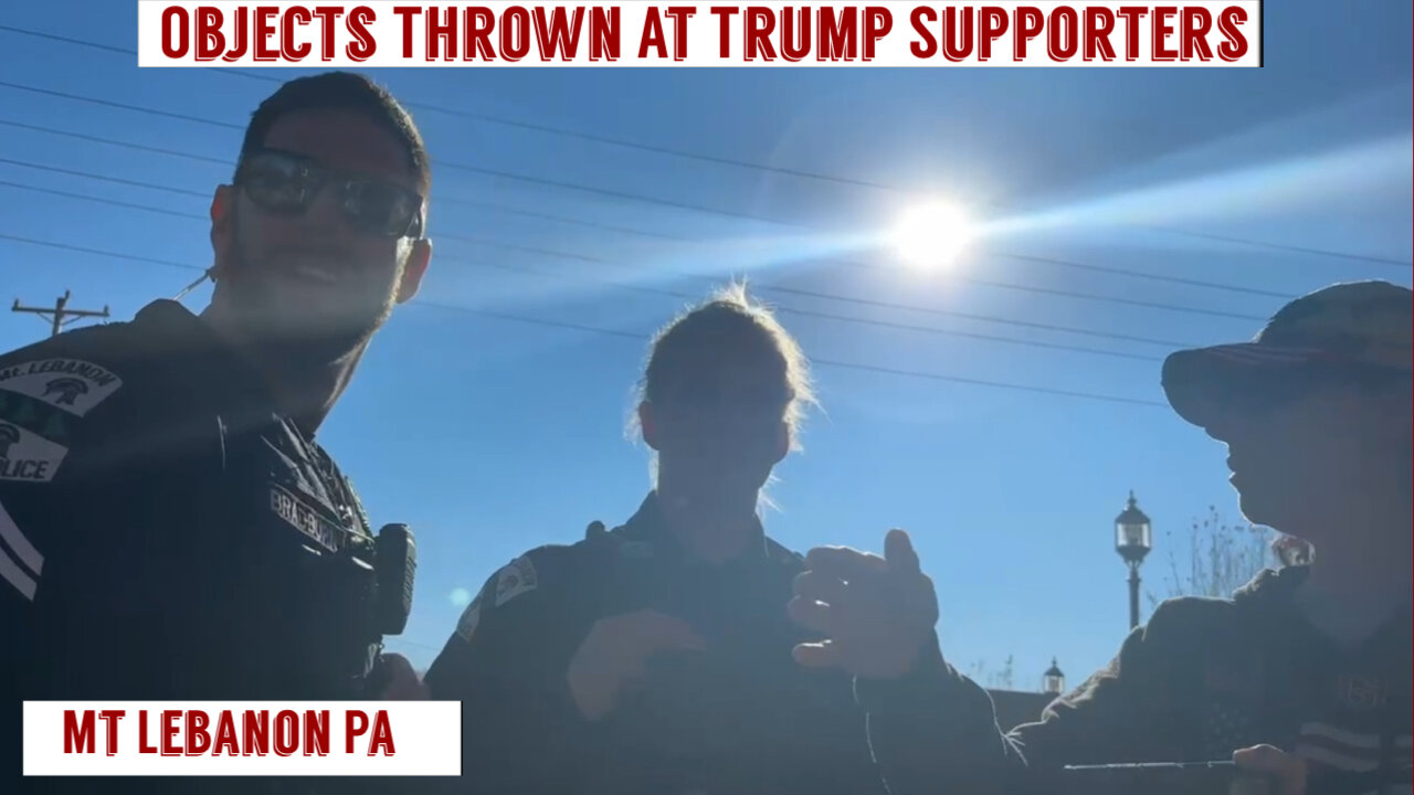 Object Thrown At Trump Supporters