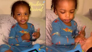 Meek Mill's Son Czar Does NOT Want Mommy Touching His Glass! 🤫