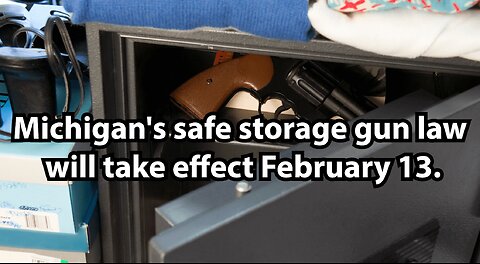 Michigan's safe storage gun law will take effect February 13.