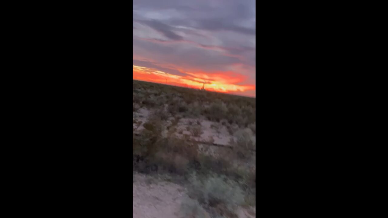 Sunset over west Texas