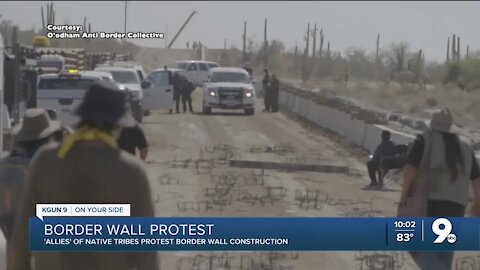 Federal agents, demonstrators clash at border wall protest