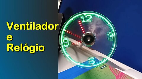Ventilador e Relógio num só