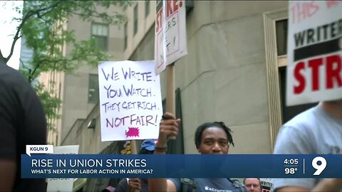 Number of union strikes grows in U.S.