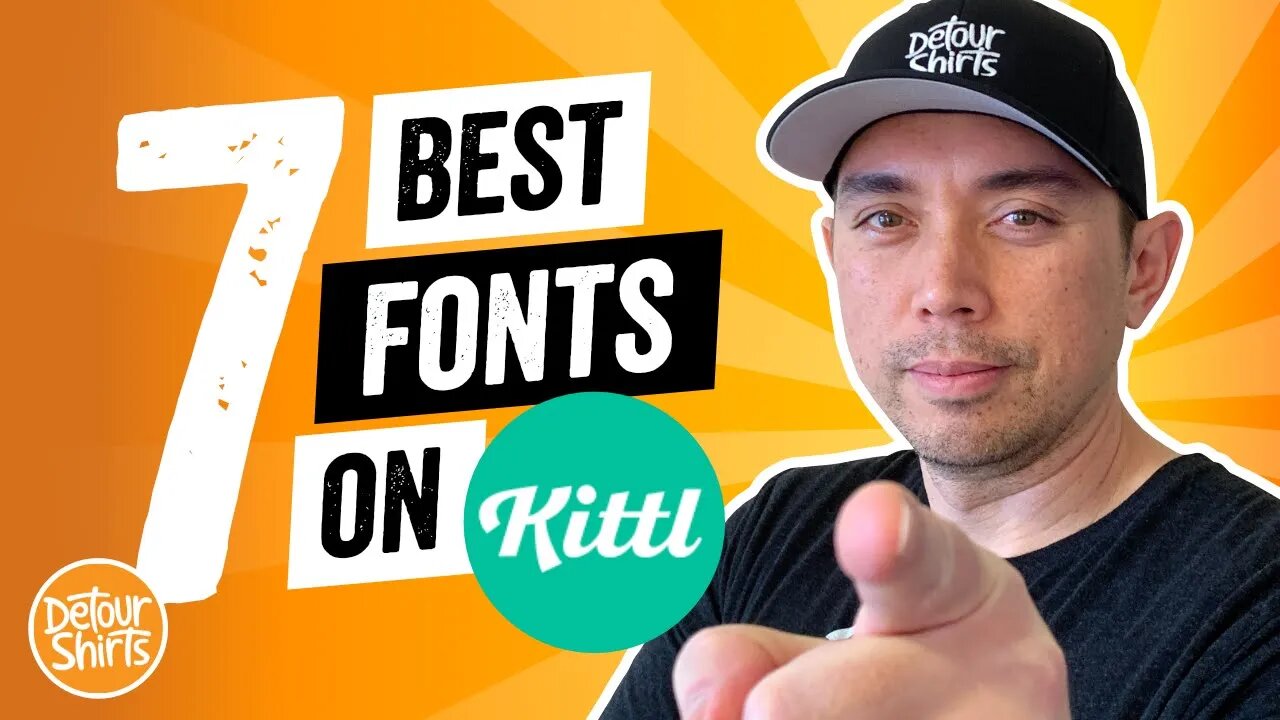 7 Best Kittl Fonts for T-Shirts with Examples | Great for Beginner Print on Demand Shirt Designers