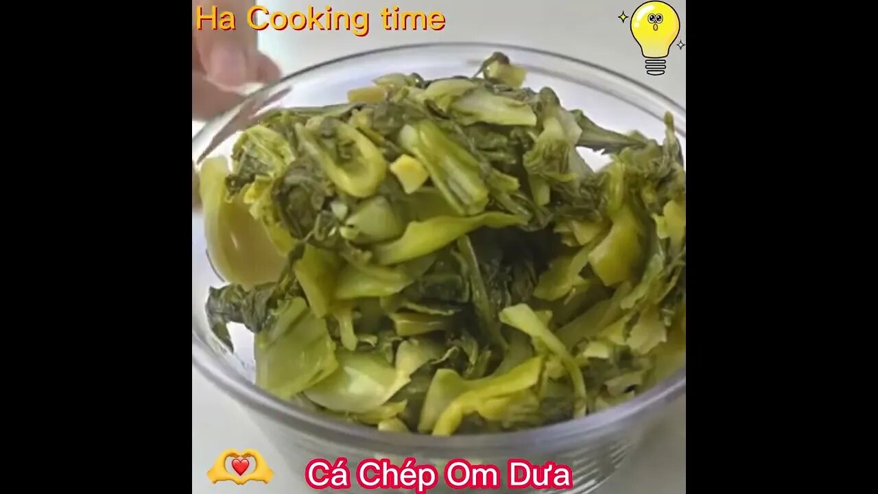 Cá Chép Om Dưa - Ha cooking time