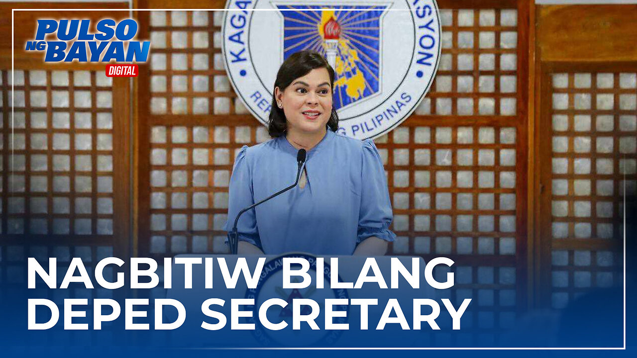 Vice President Sara Duterte, nagbitiw bilang DepEd Secretary at NTF-ELCAC vice chairperson