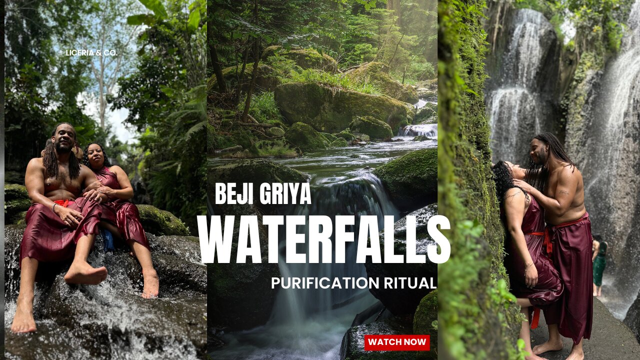 Fred&Joy Attend A Purification Ritual at BEJI GRIYA WATERFALL (Full Rumble Short)