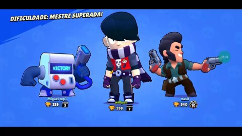 CAOS CIBERNETICO - DIFICULDADE MESTRE SUPERADA - EDGAR & COLT & 8BIT - BRAWL STARS #285