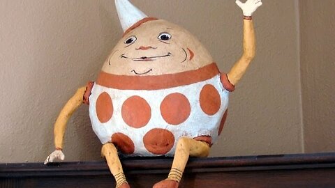 Paper Mache Egg - Humpty Dumpty