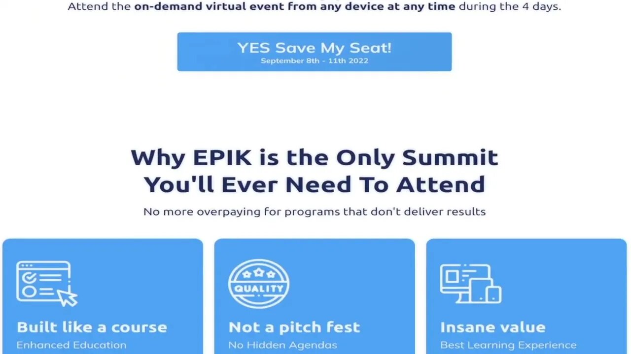 EPIK Summit 2022 - Hosted by Dan Lok and Aurelian Amacker