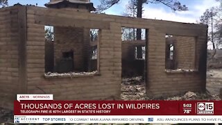 Smoky morning as fires continue to burn east of the Valley Wednesday