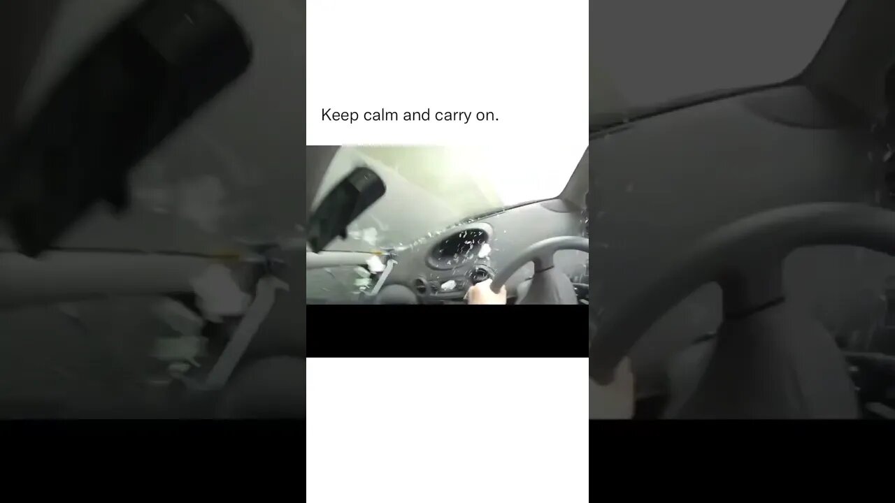 Calmest Car Crash EVER!