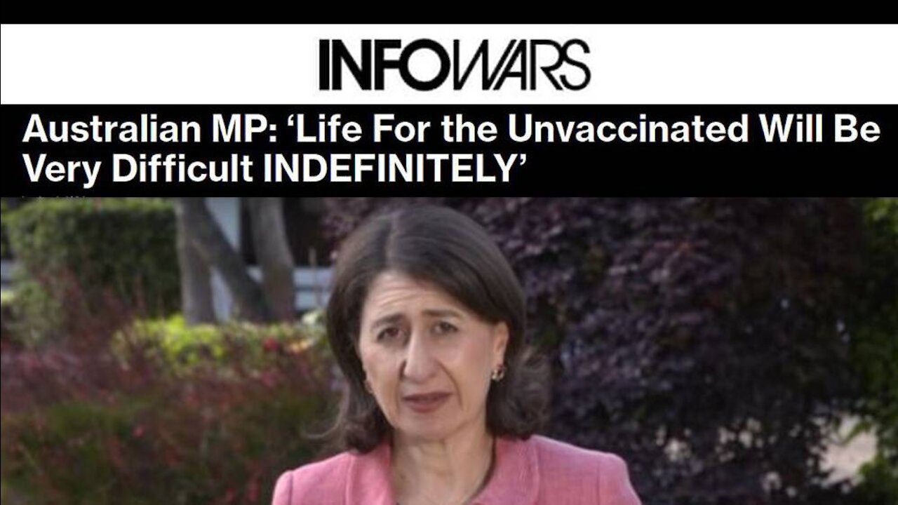 VIDEO: Australian Premiere Announces Plan to Persecute Unvaccinated