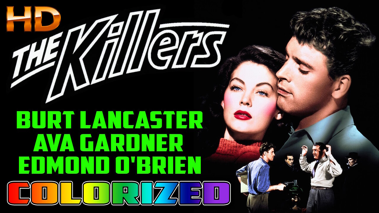 The Killers - AI COLORIZED - HD - Film Noir - Starring Burt Lancaster