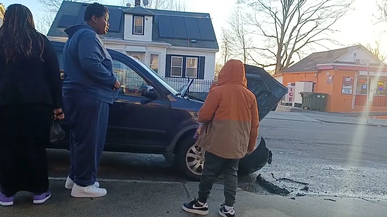 Boston fire department and police respond to a vehicle fire at 610 Walk Hill Street