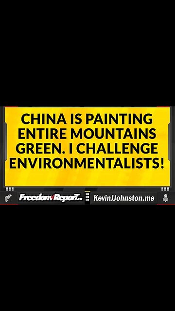 CHINA IS PAINTING MOUNTAINS AND FORESTS GREEN WITH OIL-BASED PAINT