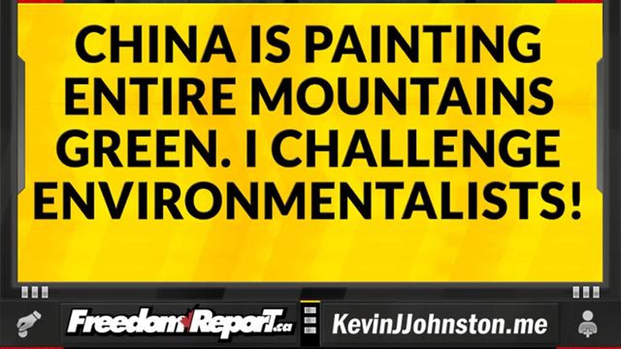 CHINA IS PAINTING MOUNTAINS AND FORESTS GREEN WITH OIL-BASED PAINT