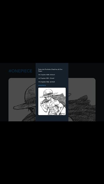 Dates des Prochains Chapitres de One Piece Chapitre 1080 Chapitre 1081 Chapitre 1082