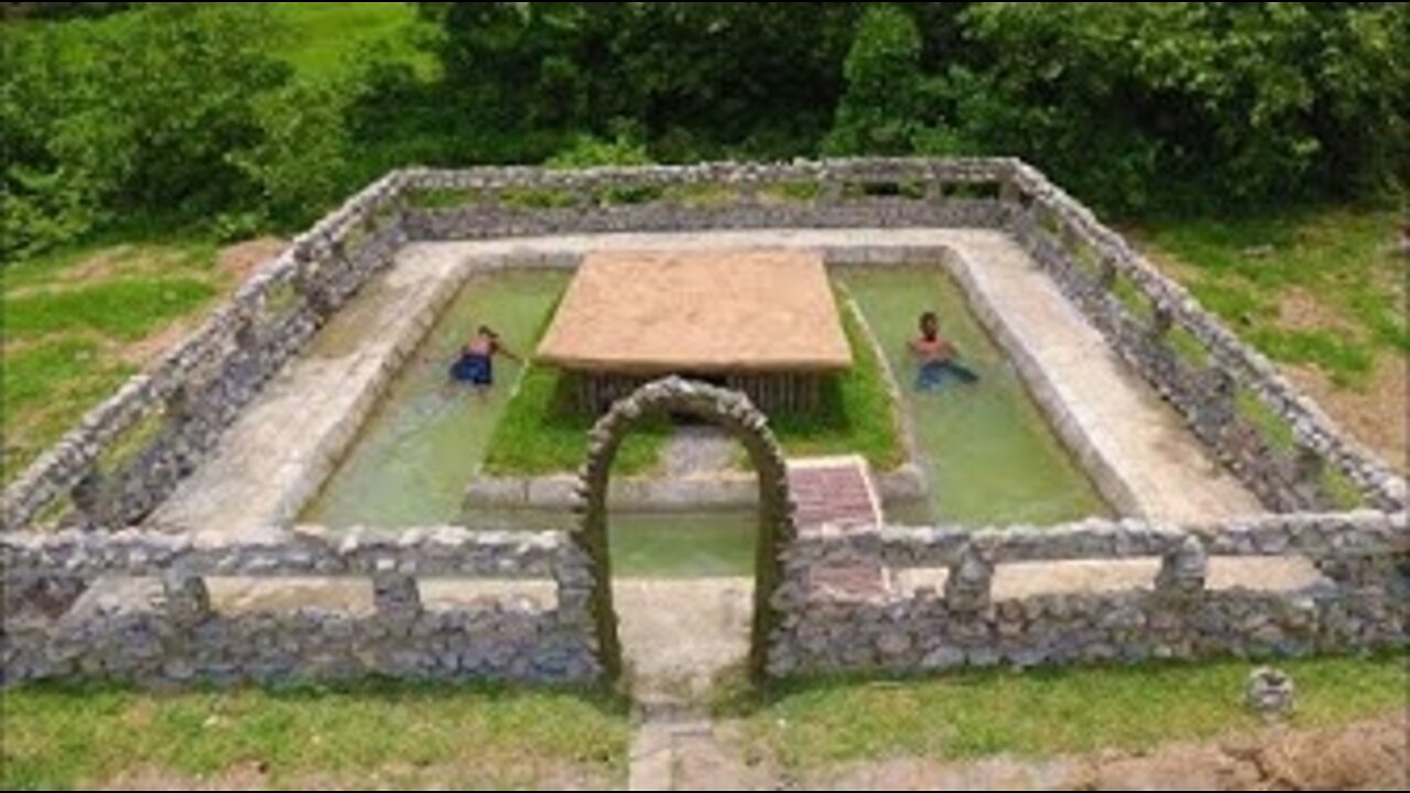 Building Swimming Pool Around Secret Underground House