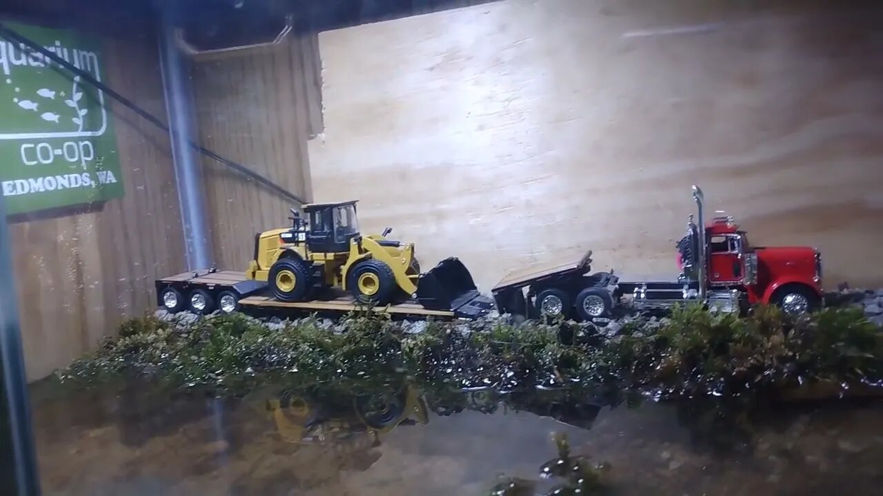 Peterbilt 379 Hauling Away Cat 950M 1/64 DCP by First Gear Diecast Masters My Gravel Road Aquarium