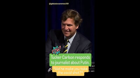 Tucker Carlson Responds To Journalist In Australia About Putin.