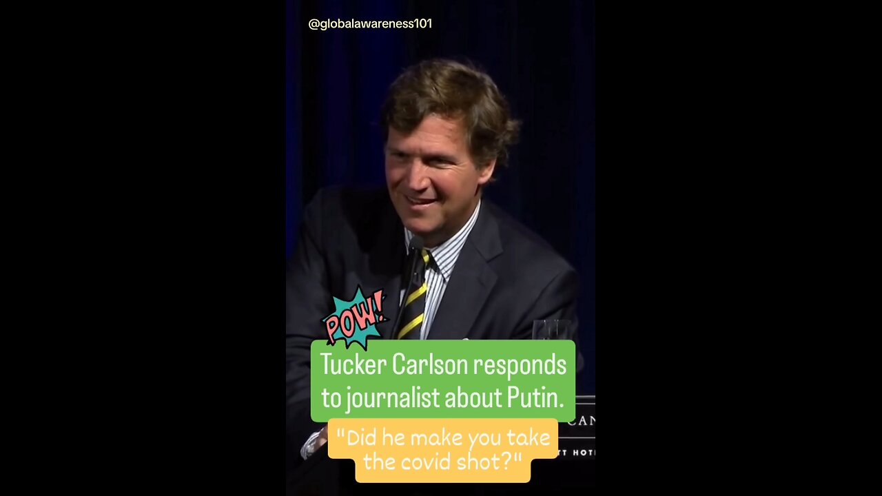 Tucker Carlson Responds To Journalist In Australia About Putin.