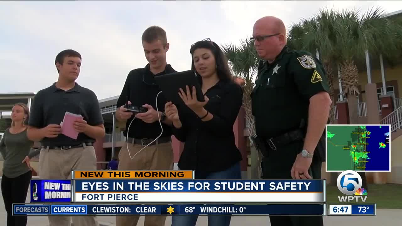 Fort Pierce students helping deputies operate drones to keep school safe
