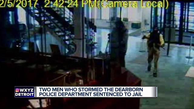 Two men who stormed the Dearborn Police Department sentenced to jail