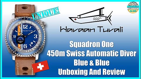 Odd Microbrand! | Havaan Tuvali Squadron One 450m Swiss Automatic Diver Unbox & Review