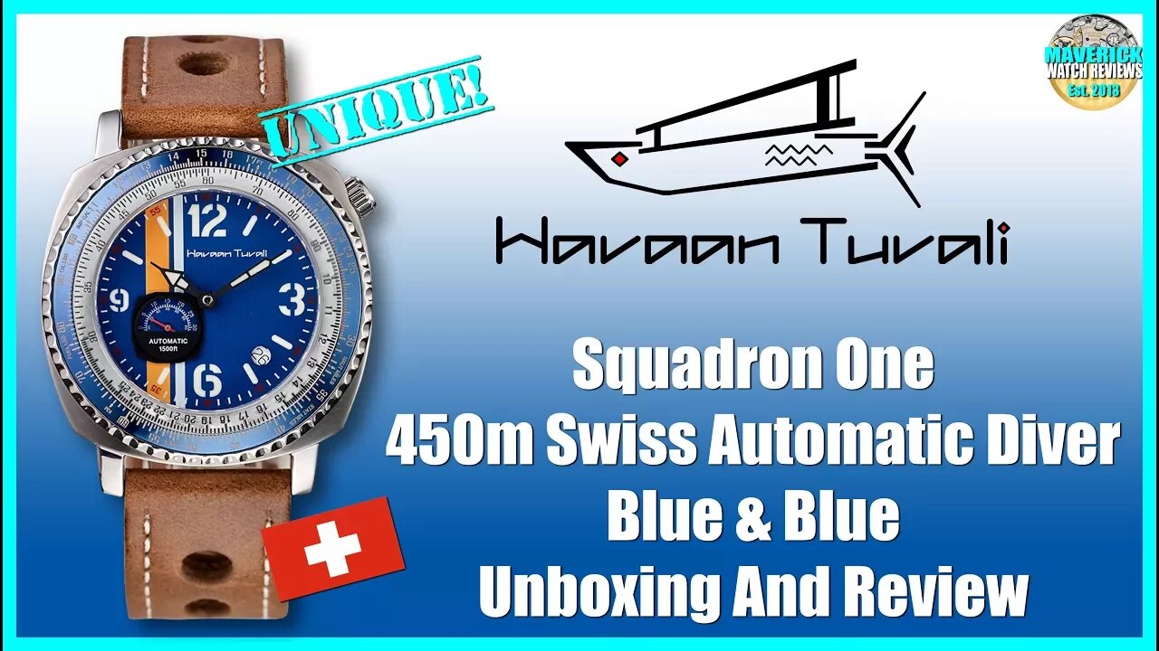 Odd Microbrand! | Havaan Tuvali Squadron One 450m Swiss Automatic Diver Unbox & Review